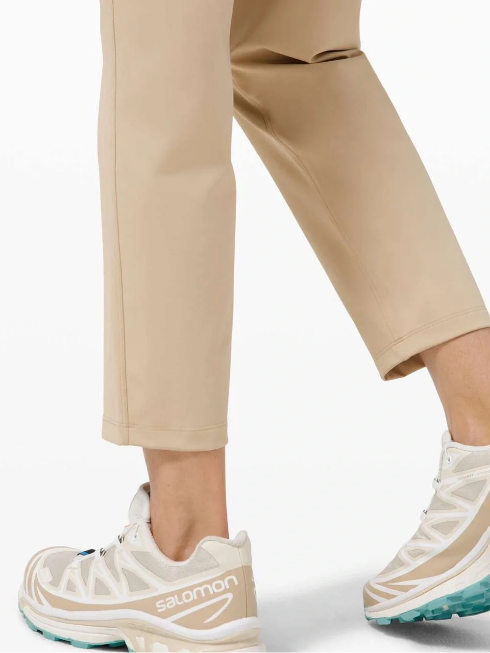 Lululemon Womens Keep Moving Pants 7/8 Trench Tan Size 8 *489